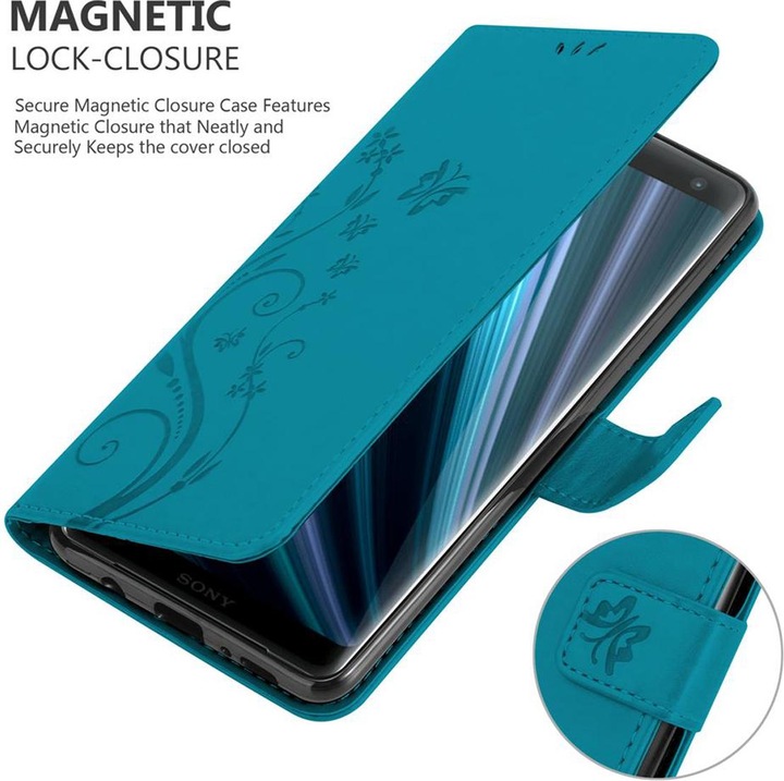 Actual product image Cadorabo Flower Book Cover (Sony Xperia XZ3)