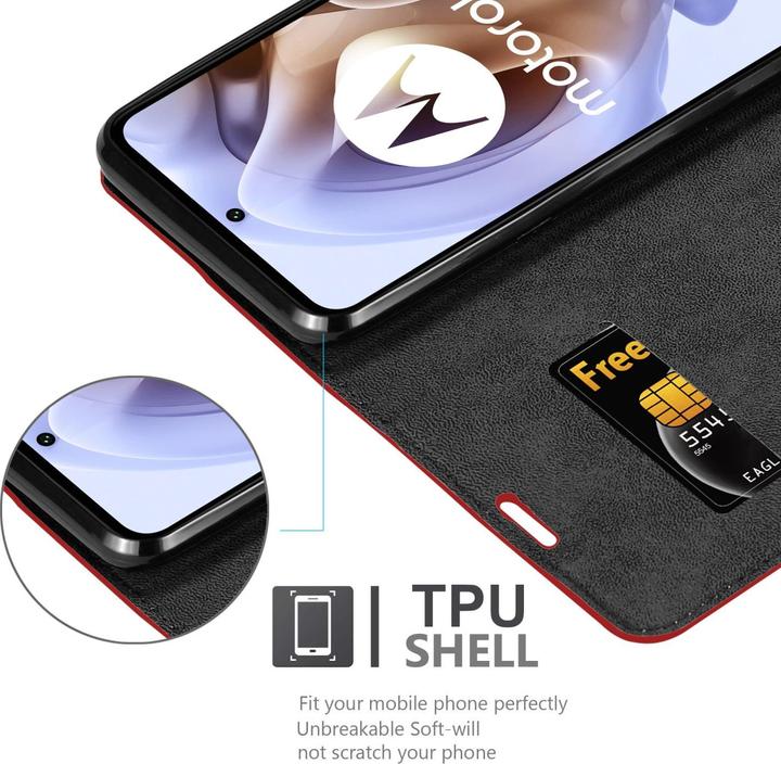 Productafbeelding Cadorabo Boek Invis. Magnetisch deksel (Motorola Moto G31, Motorola Moto G41)