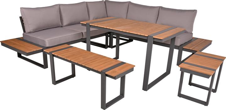 Actual product image Garden Pleasure Lounge group Aurea brown