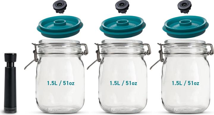 Actual product image Airtender Clip Top Set (3 pcs., 1.50 l)