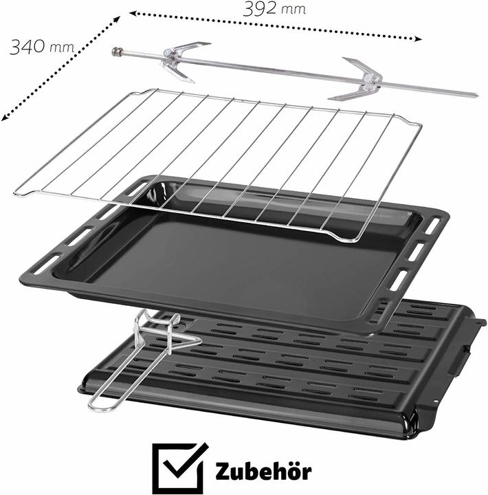Actual product image Icqn 42 litre mini oven with hot plates