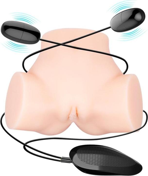 Actual product image Crazy Bull Vibrating Vagina and Ass Masturbator Samantha