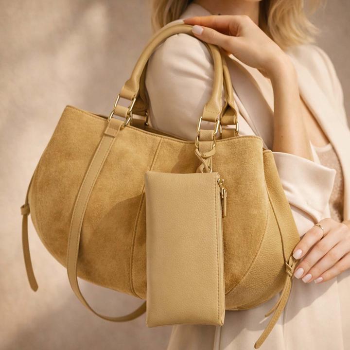 Immagine prodotto Gallantry Damen Shopper Materialmix mit Pochette