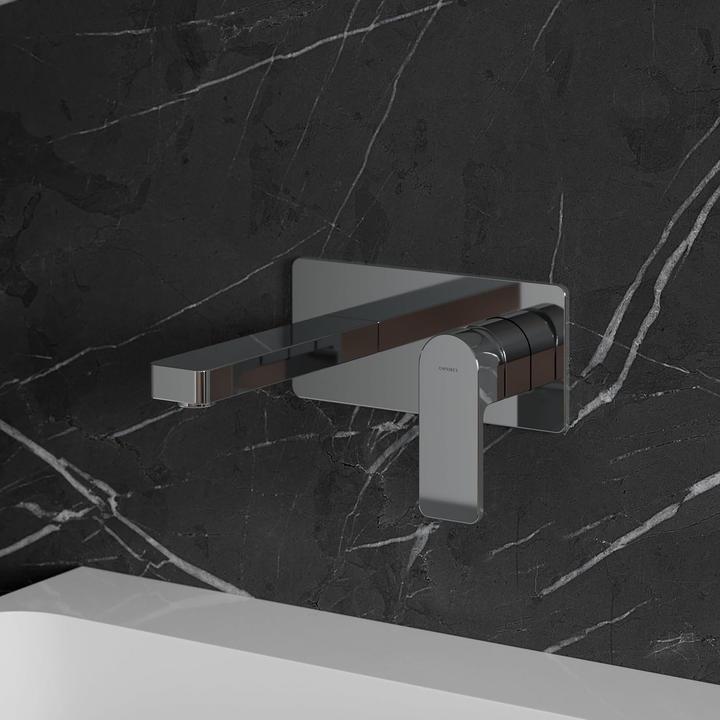 Actual product image Omnires y - inbouw wastafelkraan, 2-gats installatie, met inbouwdeel, grafiet