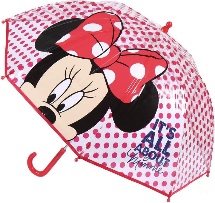 Minnie Mouse MINNIE - umbrella poe manual bubble, 45 cm, red