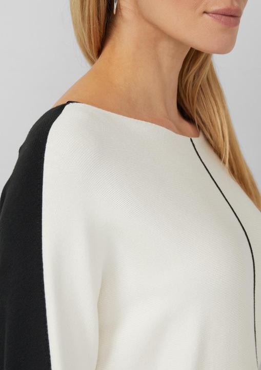 Produktbild s.Oliver Strickpullover Strickpullover mit Colour-Blocking und Fledermausärmeln (48)