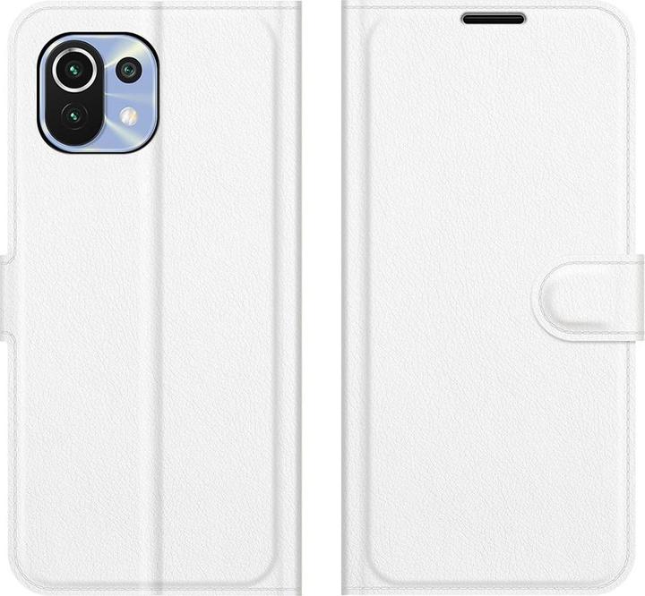 Actual product image Cover-Discount Xiaomi Mi 11 Lite - leather case cover white (Xiaomi Mi 11 Lite)