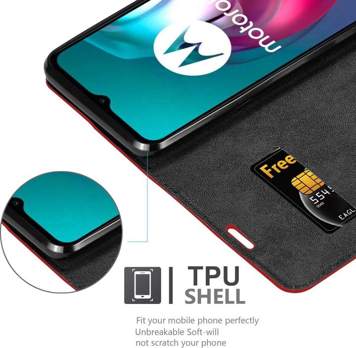 Productafbeelding Cadorabo Boek Invis. Magnetisch deksel (Motorola Moto G10, Motorola Moto G30)