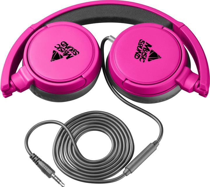 Image du produit Music Sound Cellularline Music & Sound Casque jack 3,5 mm rose (Filaire)