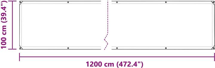 Produktbild vidaXL Planen (12 x 1 m)