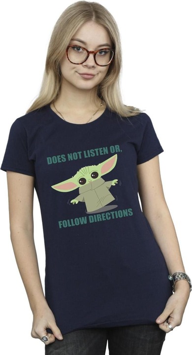 Image du produit Star Wars - T-shirt THE MANDALORIAN GROGU DOES NOT LISTEN - Femme (XL)