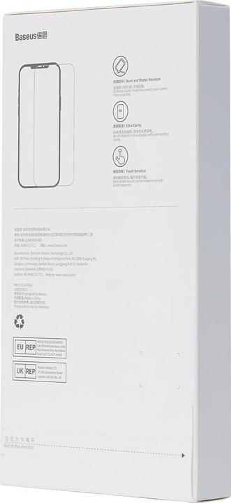 Immagine prodotto Baseus Pellicola EasyStick in vetro temperato Tuttovetro iP14 (Confezione da 2) (2 pz., Apple iPhone 14 Pro)