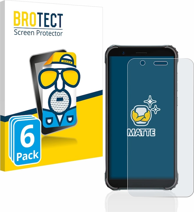 Actual product image BROTECT Anti-glare screen protector matt (6 Piece, Blackview BV4900 Pro)