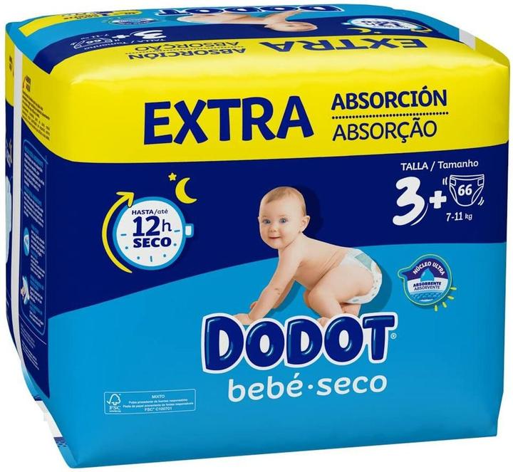 Image du produit Dodot Couches pour bébé (66 pcs)