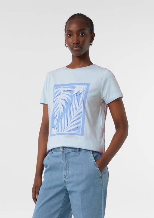 Image du produit Comma T-Shirt T-Shirt aus Baumwollmix mit Schmucksteinen (34)