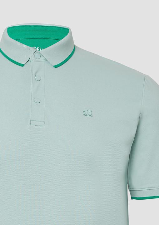 Actual product image S.Oliver Polo-Shirt Sportives Piqué-Poloshirt mit Kontrast-Details (XXL)