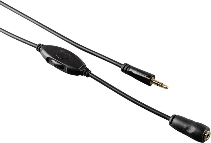 Produktbild Hama Klinkenkabel mit Fernbedienung (3 m, Mittelklasse, 3.5mm Klinke (AUX))