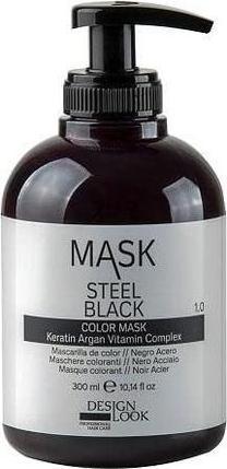 Design Look Mask Steel Black Hair Coloring Mask 300ml (300 ml)