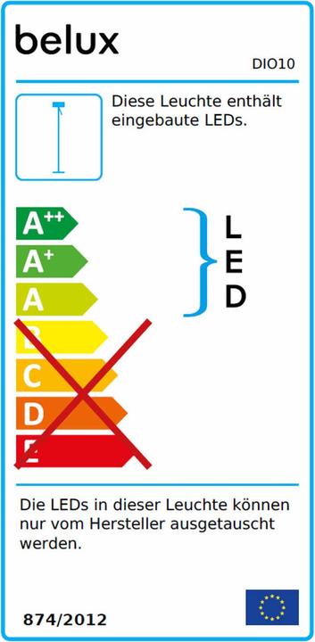 Energy Label Belux Diogenes Led floor lamp