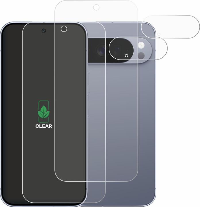 Produktbild ScreenLeaf Schutzfolie für Google Pixel 10 Pro XL (Display+Kamera) nachhaltiger Displayschutz Display Schutz (2 Stück, Google Pixel 10 Pro XL)