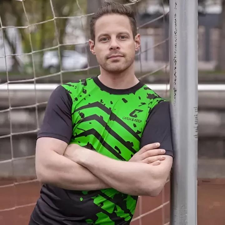 Actual product image Catch & Keep Trikot Green Splash Torwarttrikot Gr. L Kurzarm Fussball Shirt (L)