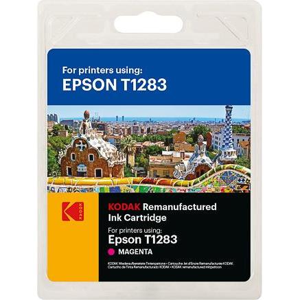 Kodak, Druckerpatrone, SUPPLIES 185E012803 EPSON SX Tinte magenta rebuilt T1283 160Seiten Blister 3,5ml (M)