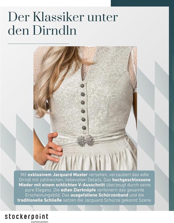 Image du produit Stockerpoint Dirndl Nora, groen (salie), 46 (46)