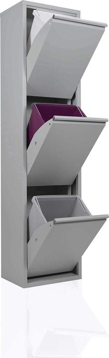 Produktbild Betten-ABC Mülltrenner, grau (45 l)