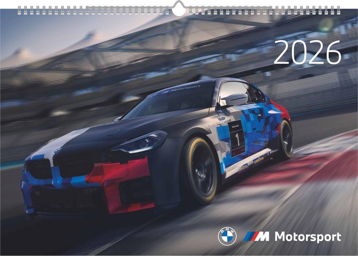 Produktbild BMW M Motorsport Wandkalender 2026 (49.5 x 34 cm)