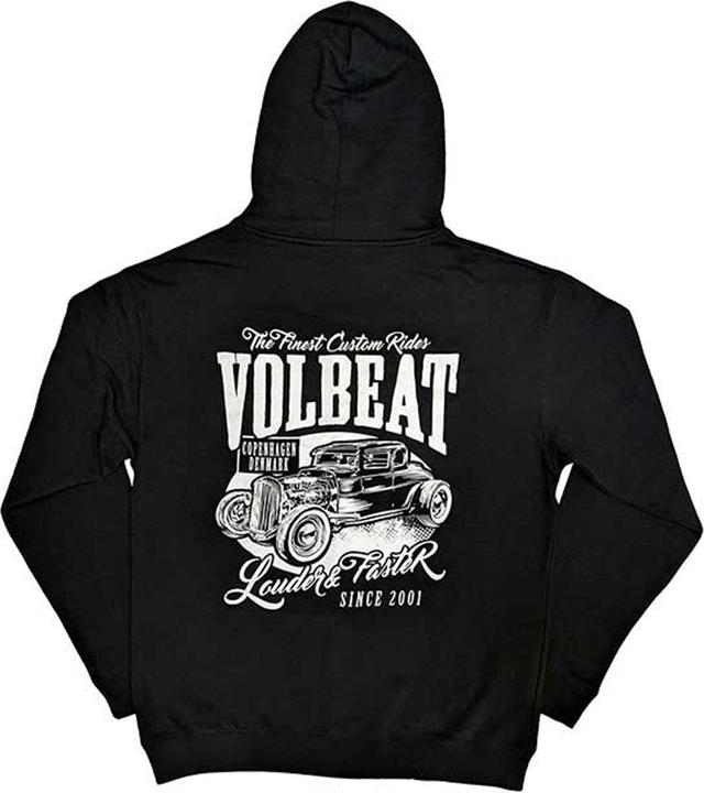 Immagine prodotto Volbeat Louder And Faster Felpa con Cappuccio e Zip Intera Stampa posteriore Adulto Unisex (XXL)