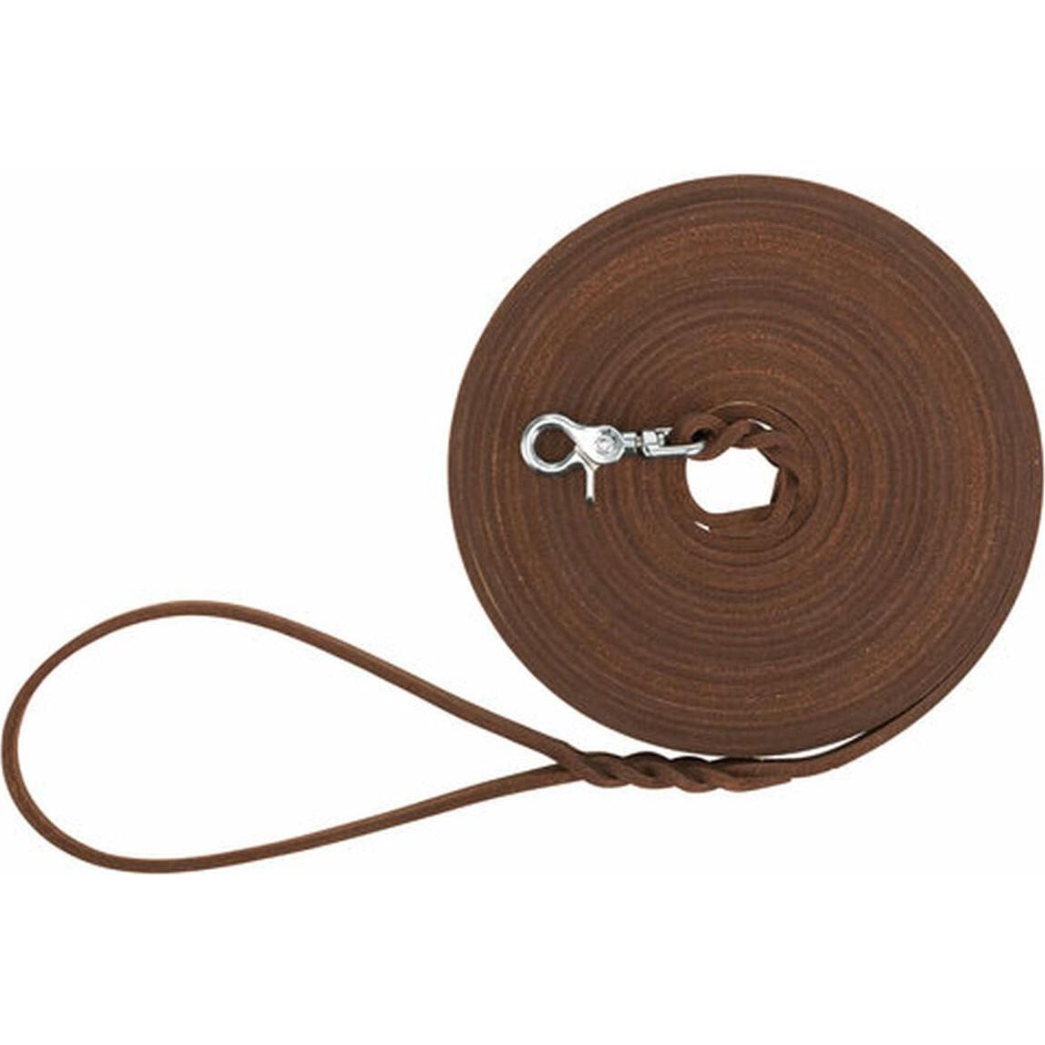 Trixie Rustic Fettleder Schleppleine (L, S, Hund), Halsband + Leine