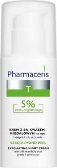 Actual product image Pharmaceris t Sebo-Almond Peel 5% Face Cream and Peeling Grade 50 ml (Exfoliation, 50 ml)