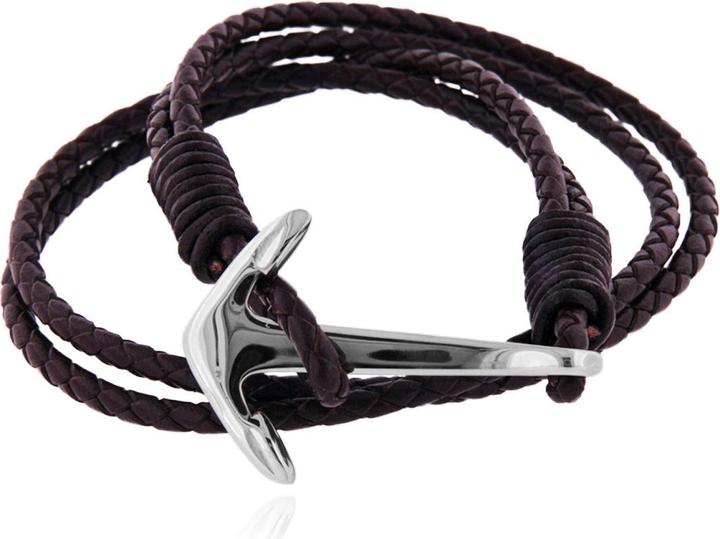 Immagine prodotto Leyda Ankerlinie Braun (42 cm, Acciaio inossidabile, Cuoio)