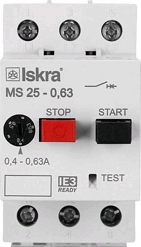 Image du produit Iskra Disjoncteur moteur IE3 conforme MS25 20