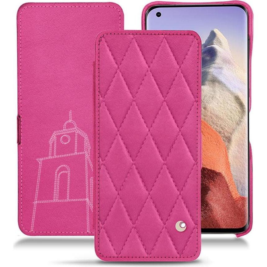 Noreve Lederschutzhülle horizontal (Xiaomi Mi 11 Ultra), Smartphone Hülle, Rosa