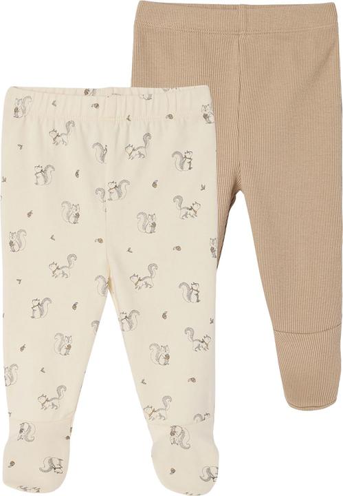 Produktbild Vertbaudet Bio-Kollektion: 2er-Pack Baby Jersey-Hosen mit Fuss (50)
