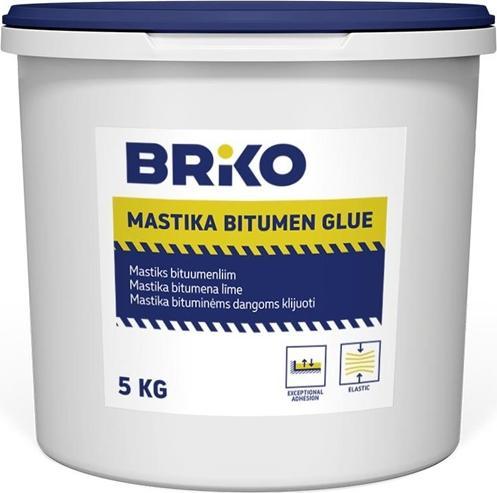 Briko Mastika Bitumen Glue 5kg (5 kg, Nero)