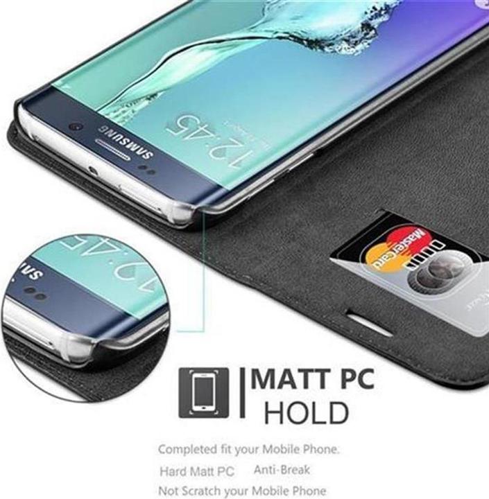 Actual product image Cadorabo Book Invisible Magnet Cover (Samsung Galaxy S6 Edge)