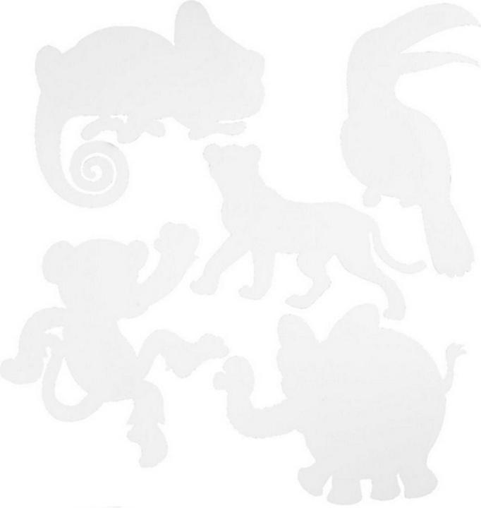 Produktbild Creativ Company Bastelpapier Dschungel 16 Stück, Weiss (230 g/m², 16x)