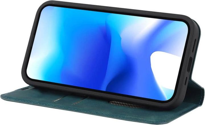 Actual product image Cover-Discount iPhone 15 Plus - MagSafe Flip Case RFID blue (Apple iPhone 15 Plus)