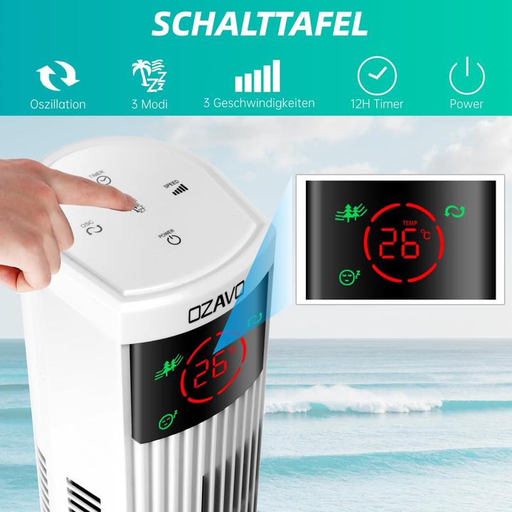 Image du produit Ozavo Ventilateur de tour (55 dB)