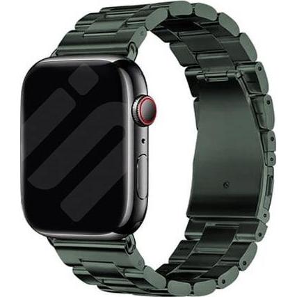 Strap-it Stahlarmband (Edelstahl, Apple Watch), Uhrenarmband, Grün