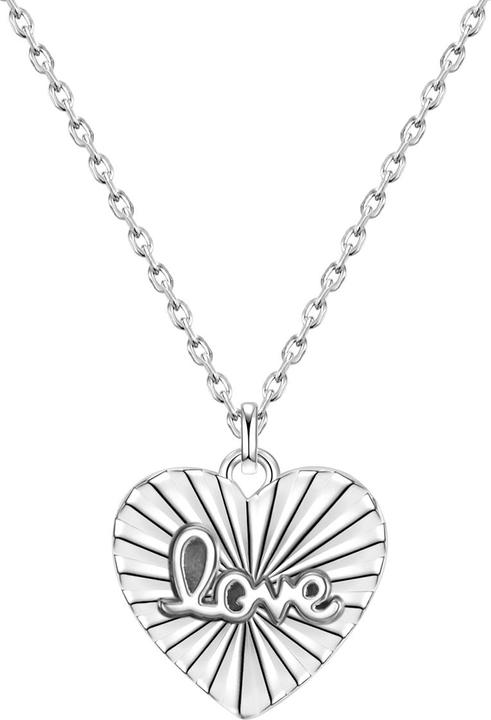 Actual product image Glanzstücke München Ladies heart sterling silver 43.0 cm base chain + 5.0 cm extension - 28687 (Sterling Silver, 43 - 48 cm)