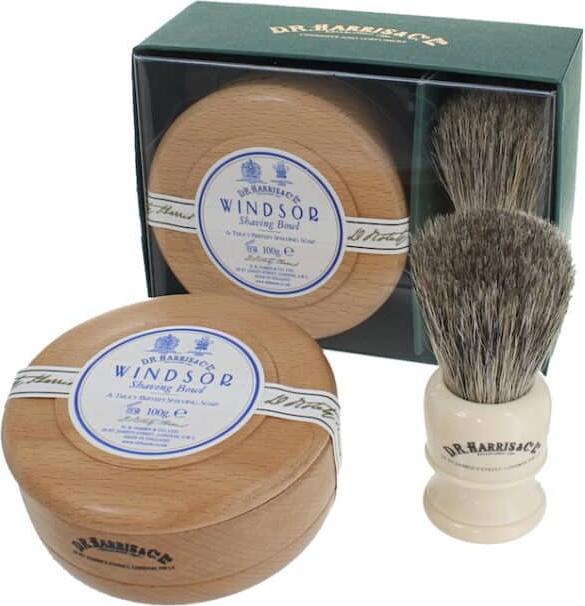 Immagine prodotto D.R. Harris Sapone da barba Arlington in ciotola di legno (100 ml, Sapone da barba)
