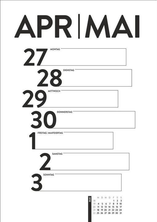Actual product image Harenberg Design-Wochenplaner 2026 (25 x 35 cm, Hardcover, German)