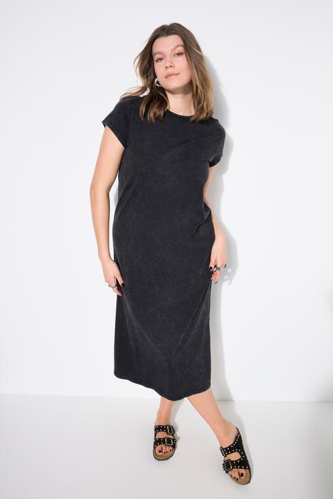 Image du produit Studio Untold Robe midi en jersey, délavage acid washed, sans manches, coupe évasée (42, 44)