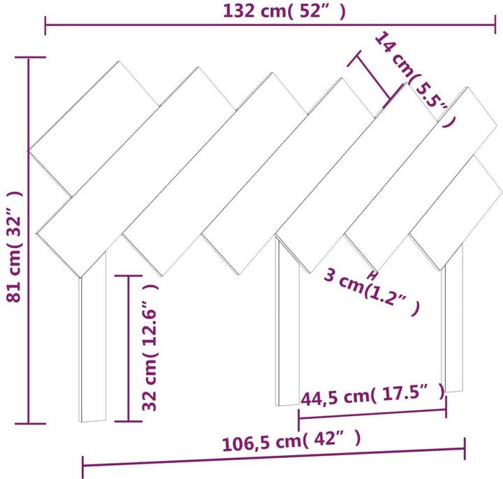 Image du produit vidaXL Ute (132 x 3 x 81 cm)