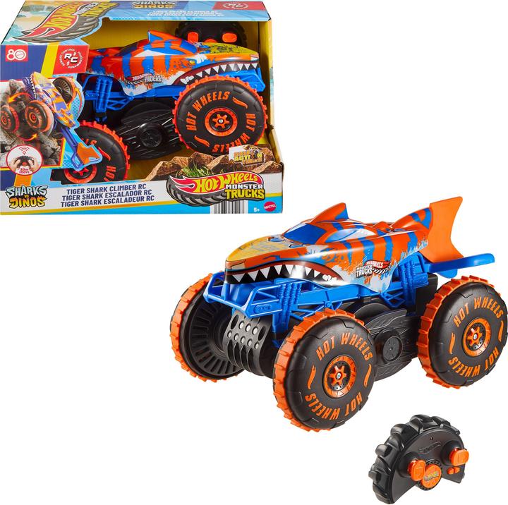 Productafbeelding Hot Wheels Monster Trucks R/C Tiger Shark Climber 1:15