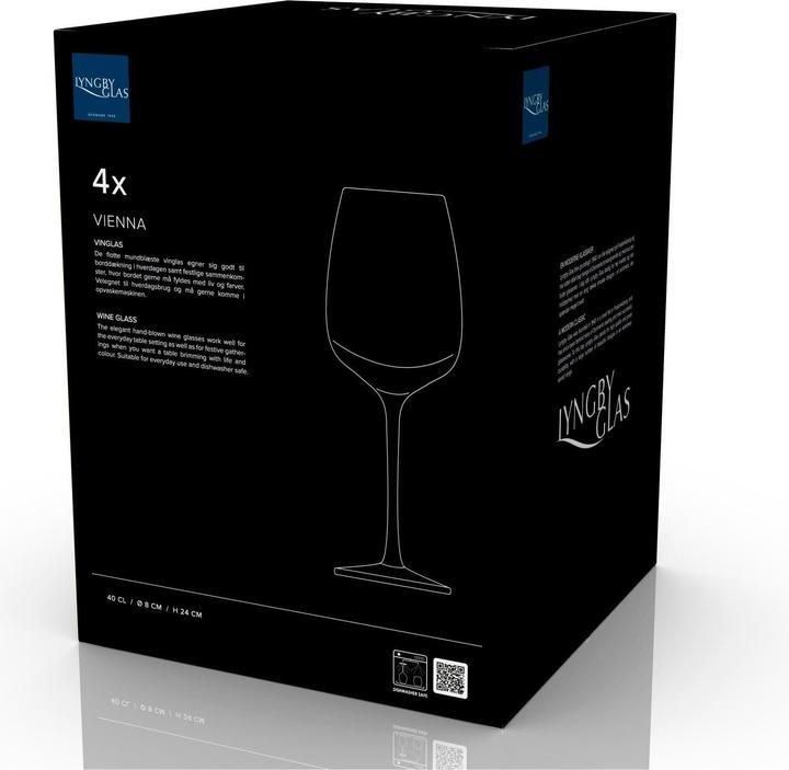 Produktbild Lyngby 50 cl - Glas - Grøn (53 cl, 4 Gläser, Weingläser Set)