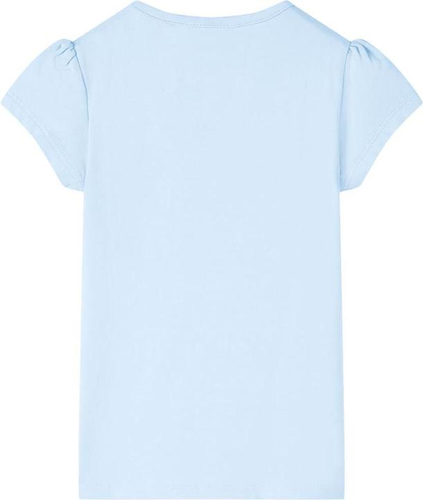 Produktbild vidaXL Kinder-T-Shirt Hellblau 128,Material: 95 % Baumwolle. 5